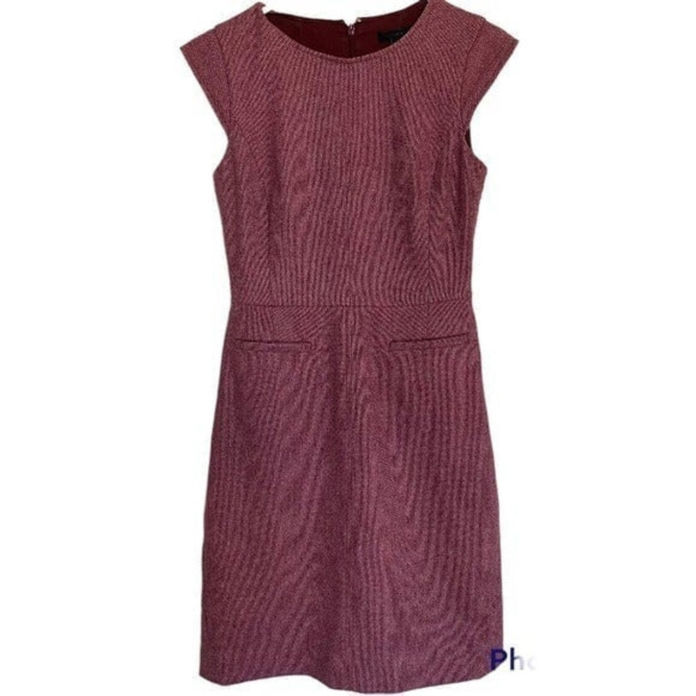 J. Crew Wool Blend Lined Tweed Dress Size 2